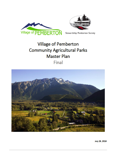 Pemberton Agricultural Parks Master Plan