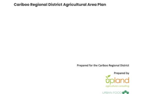 Cariboo Regional Agricultural Area Plan
